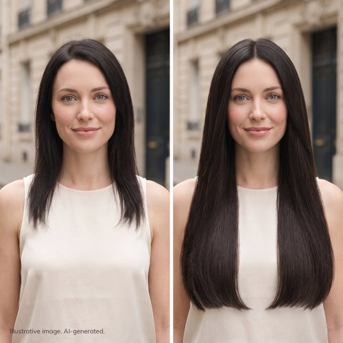 tape on natural human hair extensions her flow PRO TAPE 3 CM - color 1B