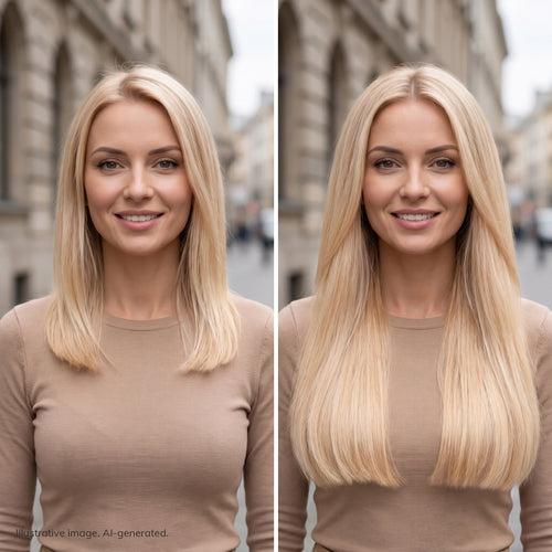 tape on natural human hair extensions her flow PRO TAPE 3 CM - color 613