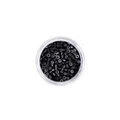 microringi z silikonem (4x2x3) - bez niklu - 250 szt. - black