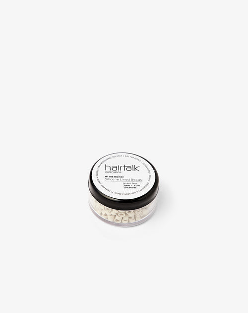 silicone lined beads for weft col. blonde