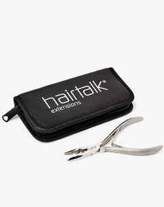 hairtalk needle nose pliers in black case