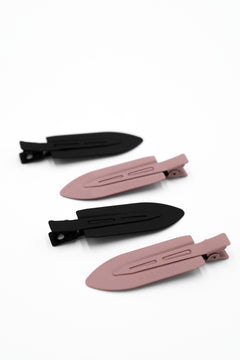 clipMe! no-crease clips - black and pink