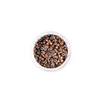 aluminium silikon mini pärlor (4x2x3) - nickel-fria - 250 st - bruna