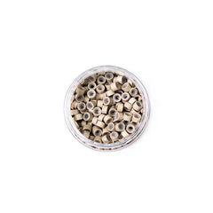 aluminum silicone beads (5x3x3) - nickel-free - 250 pcs. - light grey