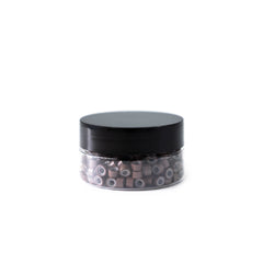 microringi z silikonem (5x3x3) - bez niklu - 250 szt. - medium brown