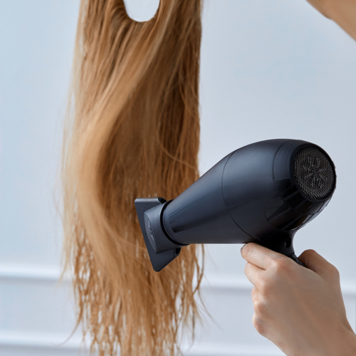 drying flip in hair extensions
