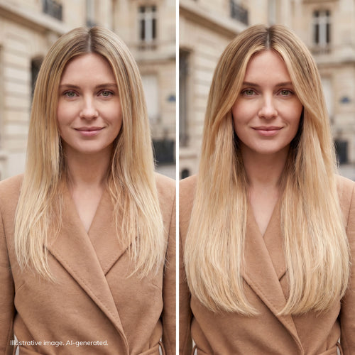 tape on natural human hair extensions her flow PRO TAPE 3 CM - color ROOTED BLONDE