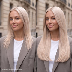tape on human hair extensions her flow INVISIBLE TAPE 3 CM - silver (rose silver)