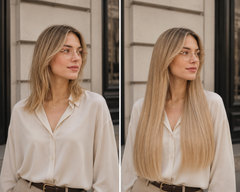 tape on natural human hair extensions her flow PRO TAPE 3 CM - color 14