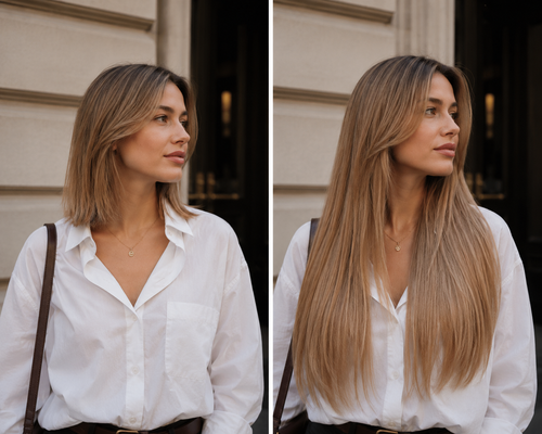 tape on natural human hair extensions her flow PRO TAPE 3 CM - color 8
