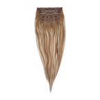 human hair clip in hair extensions color rootedy grey balayage
