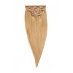 human hair lip in hair extensions color sandy blonde