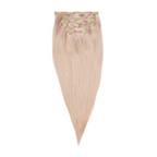 human hair clip in hair extensions color silver
