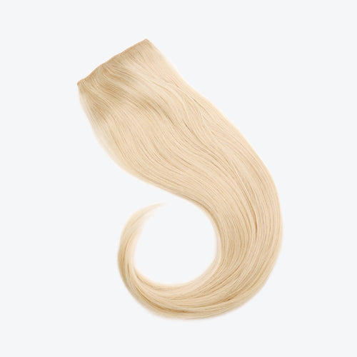human flip in hair extensions color platinum