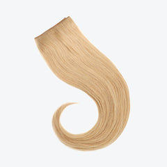 human flip in hair extensions color sandy blond