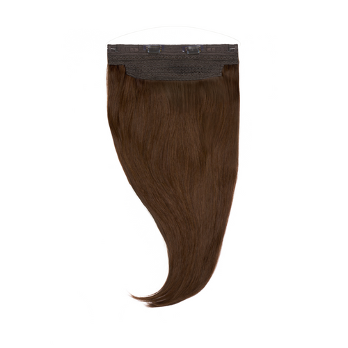 flip in hair extensions color dark brown