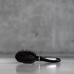 hairtalk pocket hair brush with natural boar bristles