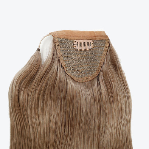 human hair ponytail color light grey