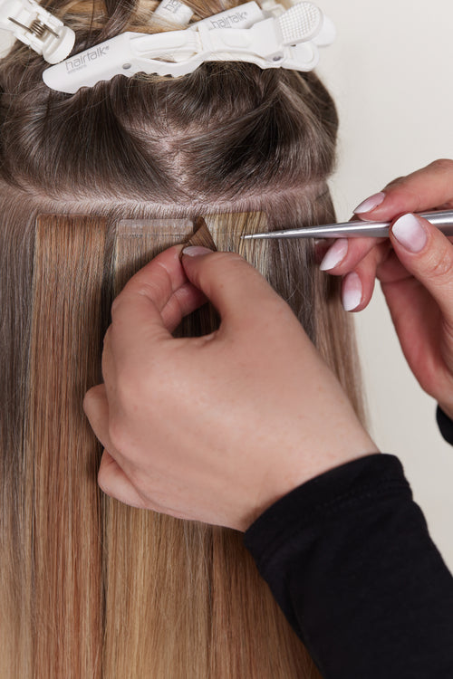 removing tape in hair extensions