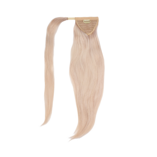 human hair ponytail color silver