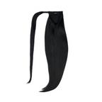 human hair ponytail color black