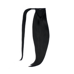 human hair ponytail color black