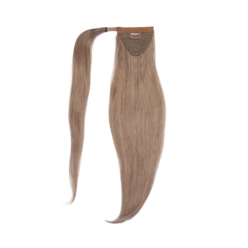 human hair ponytail color light grey