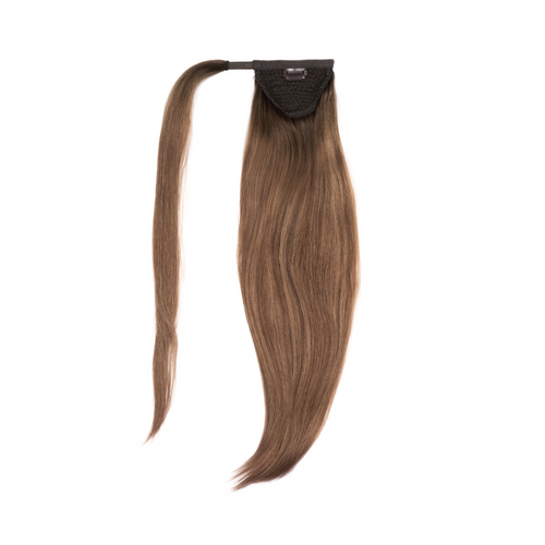 human hair ponytail color rooted brown balayage