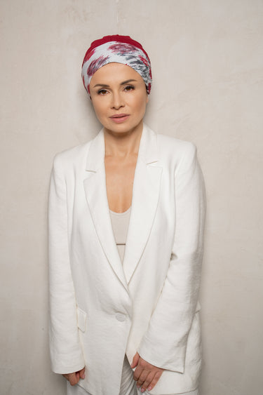 model with Taurus turban - front