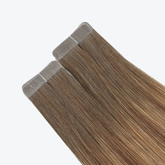 standard tape color rooted brown balayage