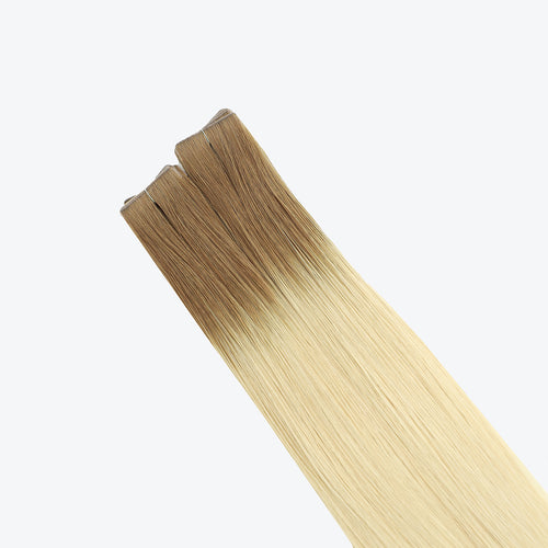 invisible tapes color rooted blonde