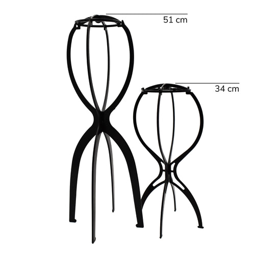 wig stands - big: 51cm, small: 34cm