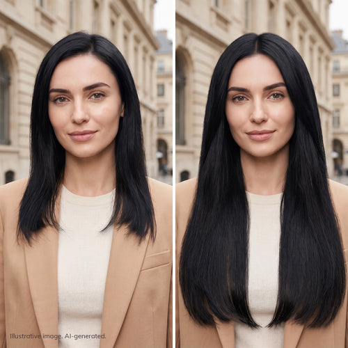 tape on natural human hair extensions her flow PRO TAPE 3 CM - color 1