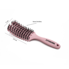 brushMe! brush with natural boar bristles - pink - medium