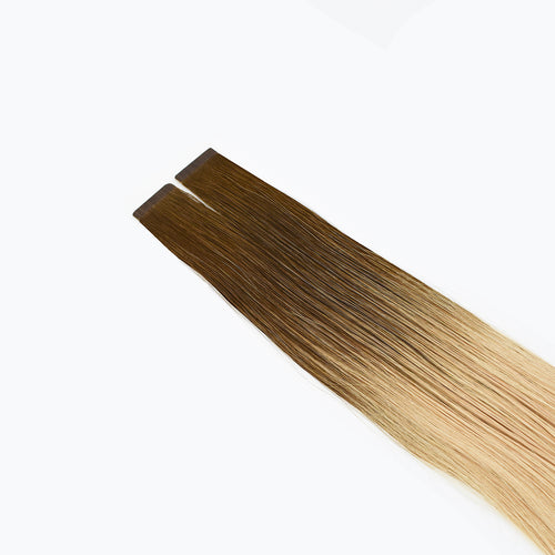 natural tape on human hair extensions STANDARD TAPE 4 cm color 6/24 CM