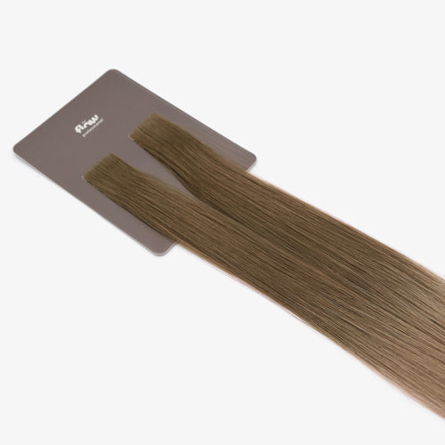 Her Flow Band auf natürliche menschliche Haarverlängerungen PRO TAPE 3 CM - Farbe 6/8 OMBRE