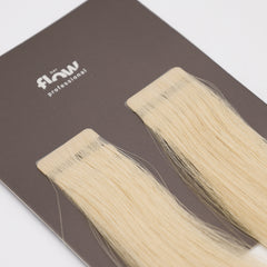 Her Flow Band auf natürliche menschliche Haarverlängerungen PRO TAPE 3 CM - Farbe 613