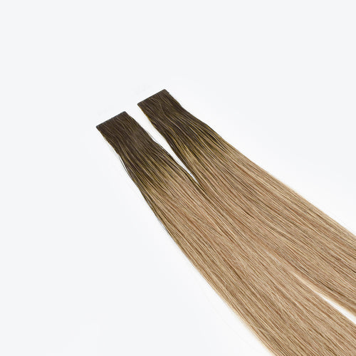 natural tape on human hair extensions INVISIBLE TAPE 3 cm - color 8/3R