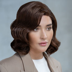 Australia human hair wig color MAGMA CHOCOLATE model