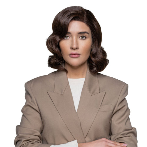 Australia human hair wig color MAGMA CHOCOLATE model