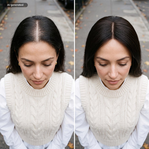 topper damski naturalny na klispy Clip Top - 1B