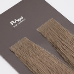 her flow tape su extension di capelli umani naturali PRO TAPE 3 CM - colore LIGHT GREY/PLATINUM OMBRE