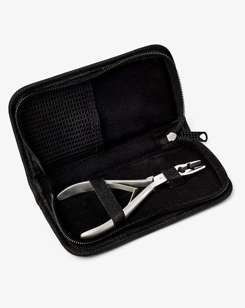 hairtalk needle nose pliers in black case