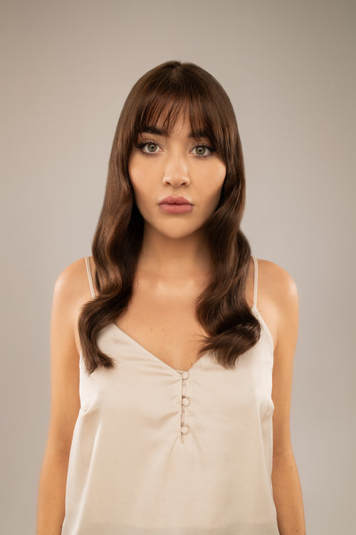 Human clip-in as other way to increase hair volume