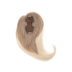 clip-in human hair topper her flow Clip Top - light grey/platinum ombre