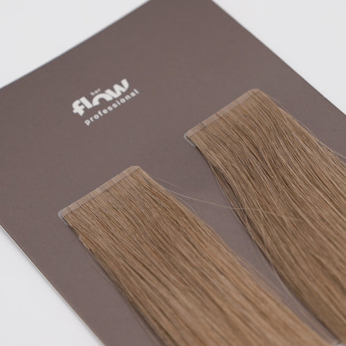 Her Flow Band auf natürliche menschliche Haarverlängerungen PRO TAPE 3 CM - Farbe DARK GREY