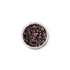 microringi z silikonem (5x3x3) - bez niklu - 250 szt. - medium brown