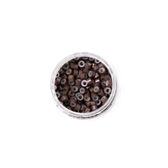 microringi z silikonem (5x3x3) - bez niklu - 250 szt. - medium brown