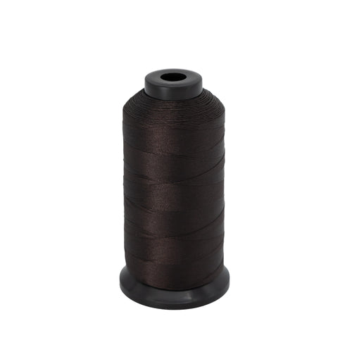 nylonbundet tråd för weft extensions - 1371m - mörkbrun
