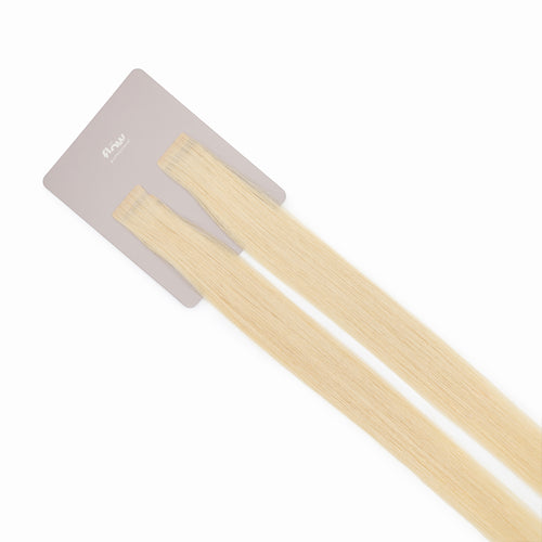 włosy naturalne doczepiane her flow tape on INVISIBLE TAPE 3 cm - platinum